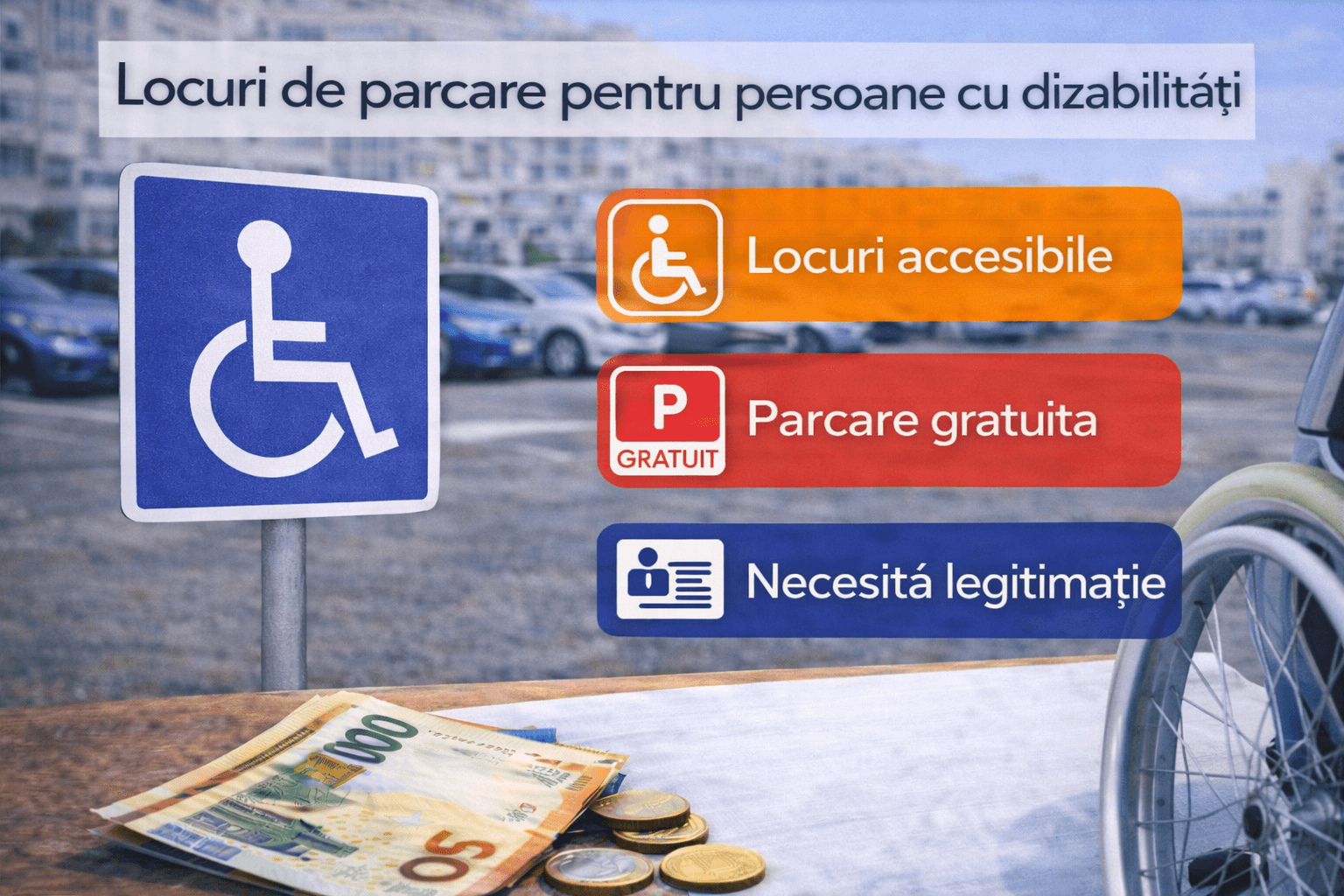 Locuri de parcare pentru persoane cu dizabilități