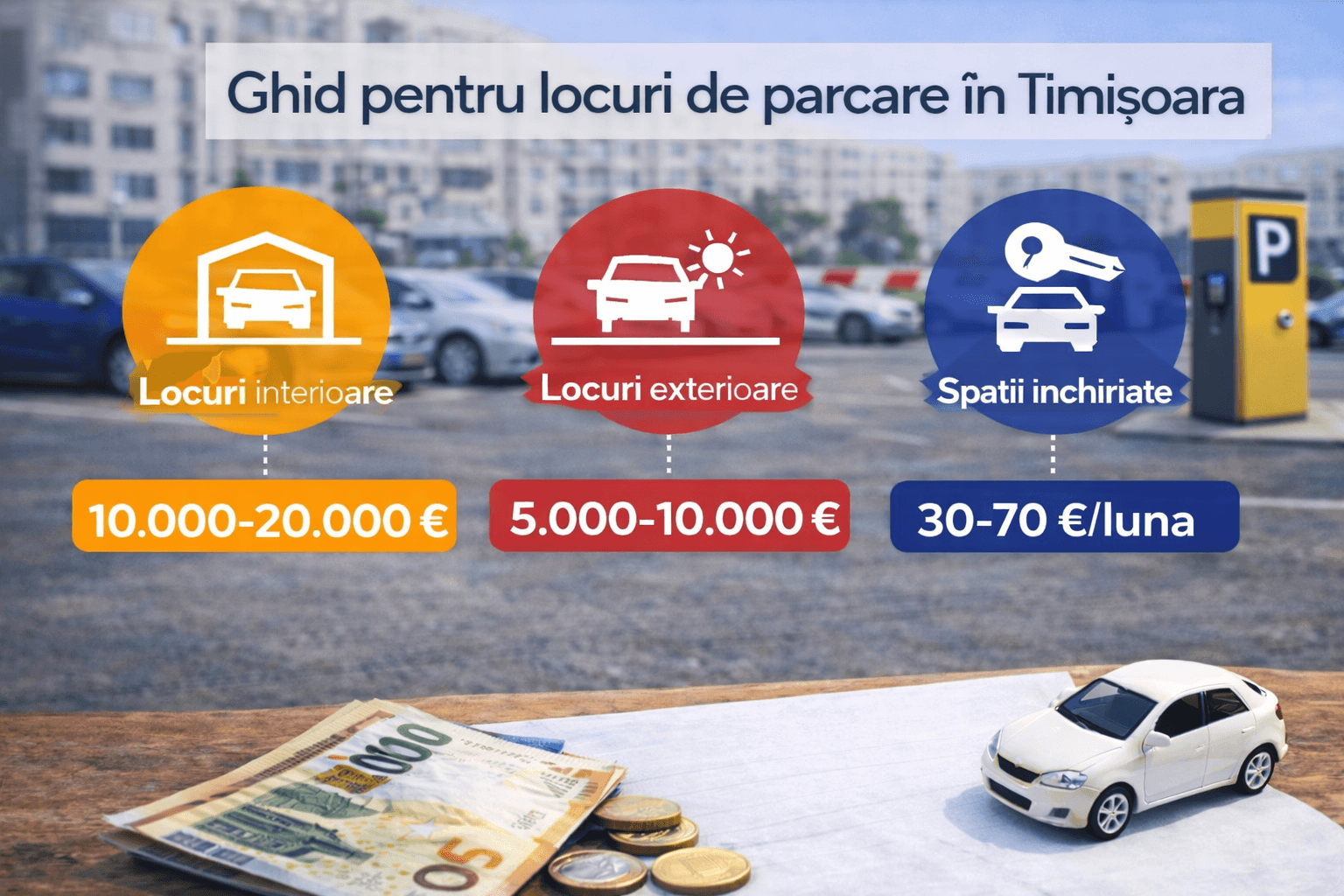 Ghid pentru locuri de parcare în Timișoara